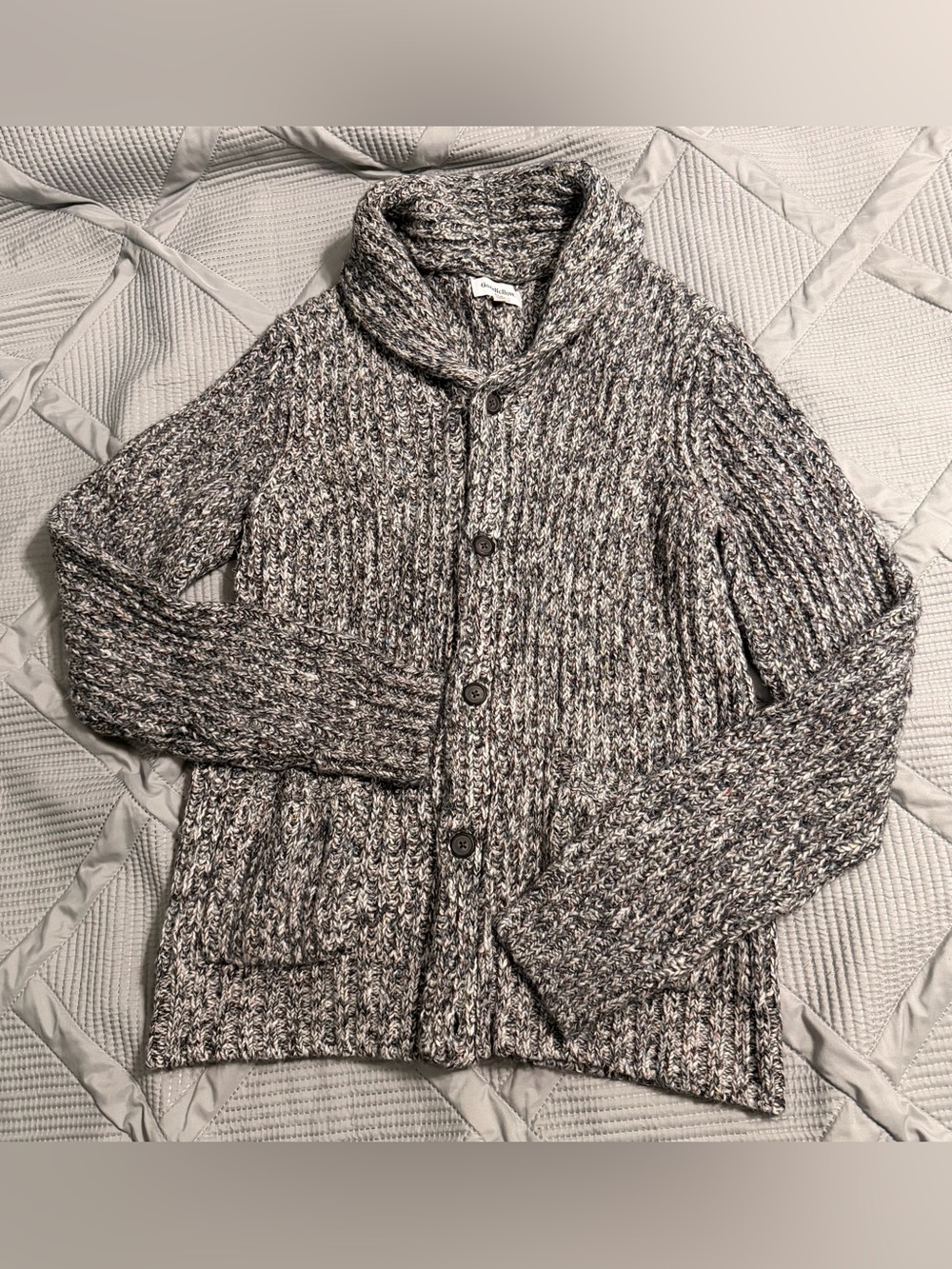 Goodfellow & Co Gray Marled Shawl CollarCardigan SweaterMen's Size M Preowned G3